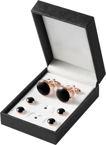 Miniatura 37 de Zealmer gemelos de acero inoxidable 316L para hombres, negocios, bodas, 1 par