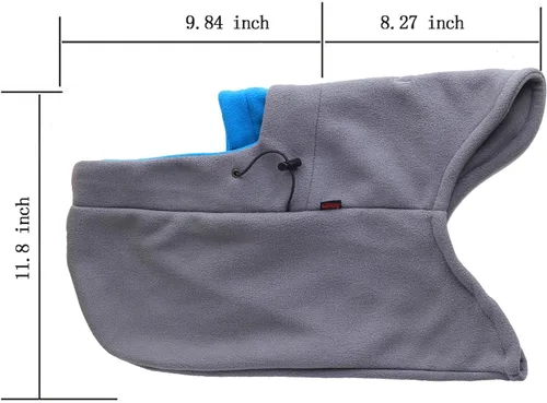 Miniatura 38 de Pasamontañas de forro polar cálido para bicicleta de esquí, máscara de cara completa, calentador de cuello, gorra deportiva de invierno