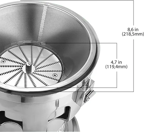 Miniatura 3 de ALDKitchen Máquina comercial de jugo Extractor de jugo Exprimidor para frutas y verduras