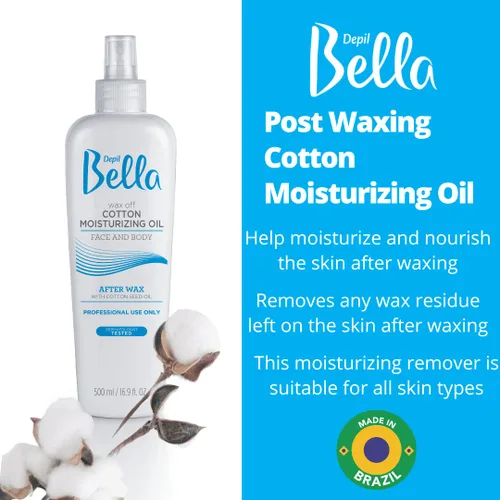 Miniatura 2 de Depil Bella Aceite hidratante post depilación Aceite de semilla de algodón para una piel suave y tersa 16.9 fl oz