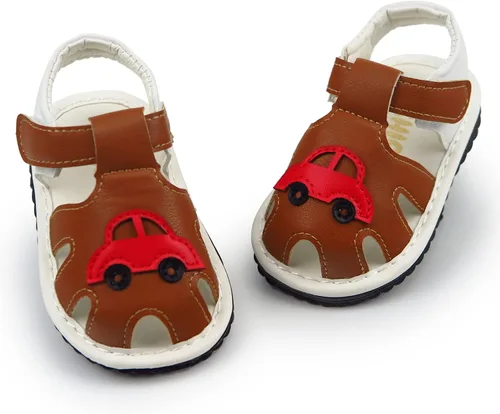 Miniatura 3 de WILLFUN Sandalias chirriantes de verano para bebé niño y niña, suela de goma de alta calidad, zapatos antideslizantes para niños pequeños primeros