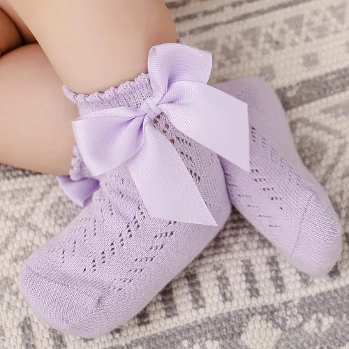 Miniatura 15 de Toptim Calcetines de tobillo para niñas pequeñas, calcetines casuales transpirables