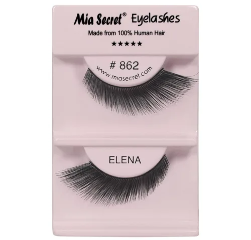 Miniatura 22 de Mia Secret Demi Wispies - Pestañas postizas de estilo natural, pestañas de tira fina, banda transparente invisible, pestañas de cabello humano