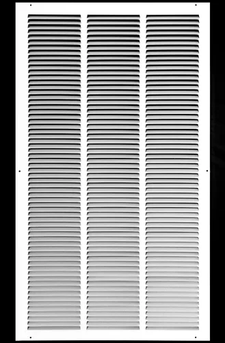 Miniatura 62 de HVAC Premium 30' x 10' [Abertura de conducto] Rejilla de aire de retorno de acero estampado plano - Pared lateral y techo - Cubierta de conducto