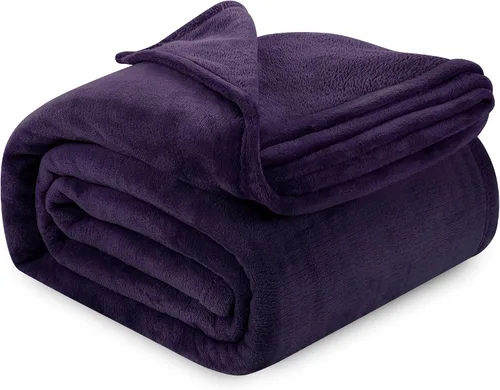 Miniatura 38 de Utopia Bedding Manta de forro polar negro, tamaño individual, ligera, mullida, suave, antiestática de microfibra (60 x 80 pulgadas)