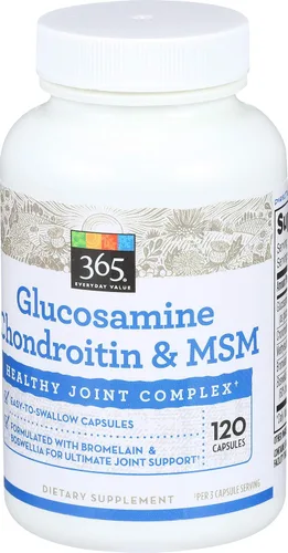 Miniatura 2 de 365 by Whole Foods Market, Glucosamina Condroitina y MSM, 120 ct