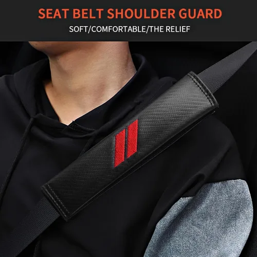 Miniatura 3 de 2 piezas de fundas para cinturón de seguridad para accesorios Dodge, almohadillas para cinturón de seguridad compatibles con Dodge Charger Durango