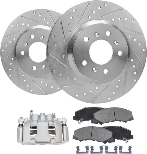 Miniatura 92 de Detroit Axle - Rotores de freno para Ford Mustang 2015, 2016, 2017, 2018, 2019, 2020, 2021, 2022, 2023, repuesto de rotores de freno de disco