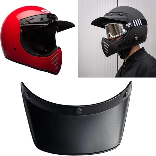 Miniatura 2 de Visera de casco de motocicleta de cara abierta, 3 bolsillos