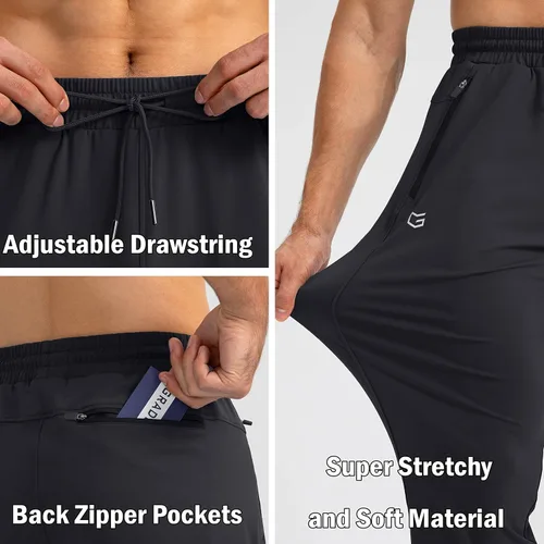 Miniatura 5 de G Gradual Men's Sweatpants with Zipper Pockets Tapered Joggers for Men Athletic Pants for Workout, Jogging, Running