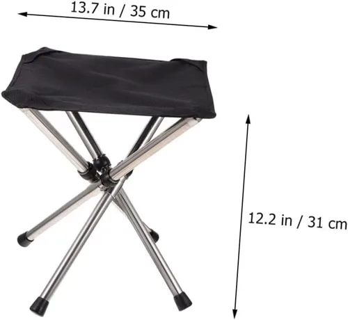 Miniatura 3 de Leisure Fishing Chair Telescopic Folding Stool Portable Camping Stool for Outdoor Activities