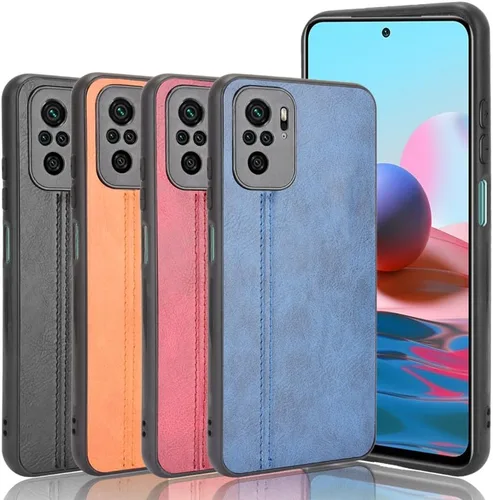 Miniatura 7 de Funda de teléfono para Xiaomi Redmi Note 10S, Funda para Xiaomi Redmi Note 10S Funda protectora de cuero PU estilo vaca, cubierta antideslizante a