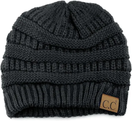 Miniatura 429 de C.C Trendy Warm Chunky Soft Stretch Cable Knit Beanie