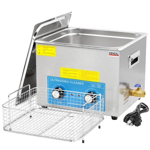 Miniatura 11 de Kendal Limpiador ultrasónico de grado comercial 120watts 2L 40kHz con temporizador digital y calentador máquina de limpieza, para instrumentos