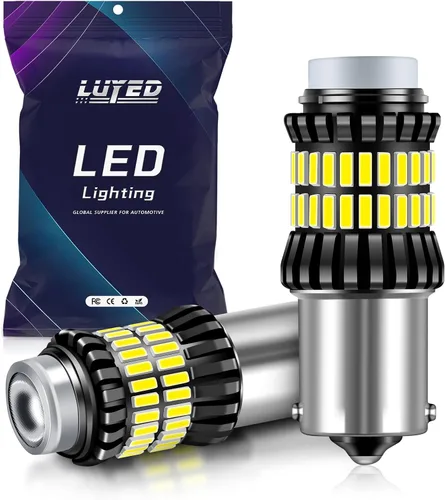 Bombilla LED 1156, luces LED de marcha atrás, 300% más brillante, xenón blanco, 1340 lúmenes, superbrillante, BA15S 1003 1141 P21W 7506, repuesto