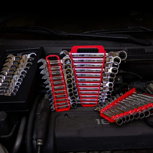 Miniatura 7 de Olsa Tools Juego de llaves de trinquete SAE de 11 piezas, 120 dientes, tamaño rechoncho, acero al cromo vanadio 11 piezas - Sae