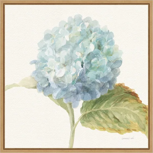 Miniatura 10 de Amanti Art Lienzo enmarcado para pared, 16 x 16 pulgadas, saco floral V cultivo de hortensia azul por Danhui Nai, lienzo enmarcado para pared, obras