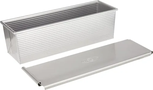 Miniatura 3 de USA Pan Molde para pan Pullman con tapa, 13 x 4 pulgadas, antiadherente y revestimiento de liberación rápida, fabricado en los Estados Unidos