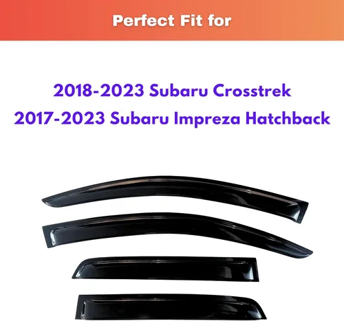 Miniatura 563 de KPY Visor de ventana compatible con Kia Soul 2009-2013, Protector contra lluvia de 4 unidades, deflectores de ventilación de ventana lateral