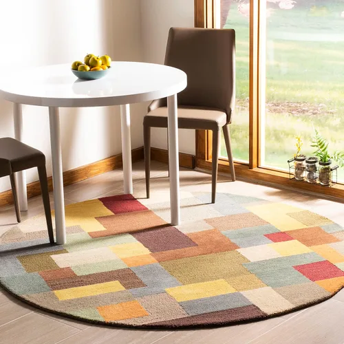 Miniatura 8 de SAFAVIEH Soho Collection - Alfombra decorativa de 2 x 3 pies, multicolor hecha a mano, moderna lana abstracta, ideal para zonas de alto tráfico