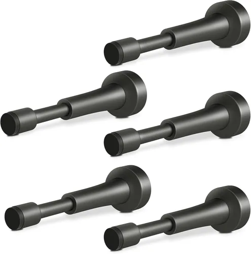Miniatura 15 de 3 topes de puerta de resorte para pared, tope de puerta de 4.33 pulgadas para parte inferior de la puerta, topes de puerta de aluminio con punta