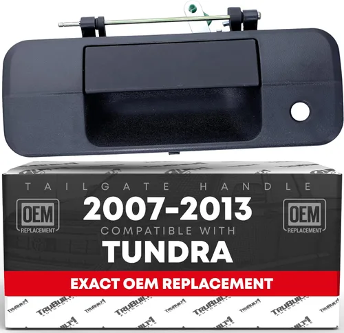 Reemplazo del montaje de la manija del portón trasero, metal mejorado, compatible con Toyota Tundra 2007-2013, mango de pestillo de puerta
