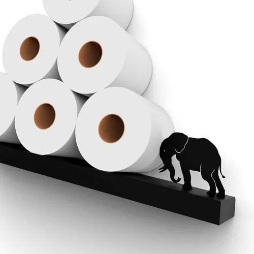 Miniatura 5 de Artori Estante Flotante de Almacenamiento para Papel Higiénico - Decoraciones de Pared de Baño, Soporte de Papel Higiénico de Pared Inclinado
