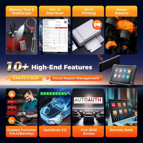 Miniatura 8 de Autel Escáner MaxiSYS MS906 PRO-TS: MS906Pro-TS 2026 Hasta MP900TS MS906 PRO MP900BT MS906MAX, codificación completa de TPMS y OE, herramienta