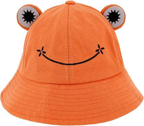 Miniatura 15 de Haoohu Gorra de algodón para adultos, diseño de rana, sombrero de sol para fiesta de disfraces Caqui claro
