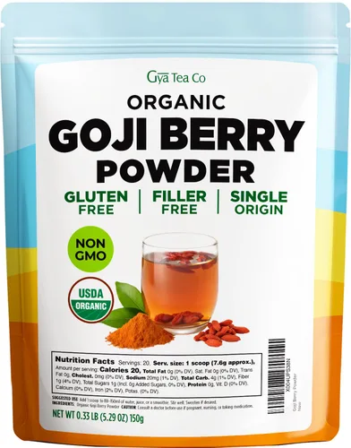 Miniatura 9 de Gya Tea Co Polvo de extracto de cereza ácida orgánica de 1.1 libras (17.64 onzas), superalimento para hornear, té, licuados, sin OMG, sin azúcar