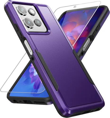 Miniatura 27 de Funda para Moto G Stylus 5G 2022, con Protector de Pantalla, [Probada contra Caídas de Grado Militar] Funda Protectora de Servicio Pesado Resistente