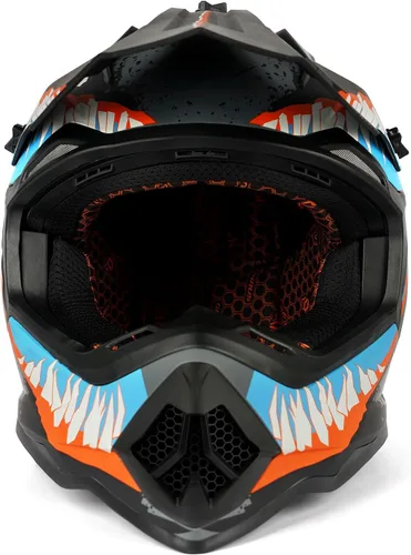 Miniatura 4 de Orthrus Off-Road Motorcycle Helmet for Adult ATV, Motorcross, Dirt Bike, and Snowmobile Enthusiasts