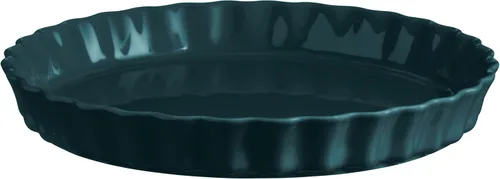 Miniatura 3 de Emile Henry Plato para tarta de cerámica fabricado en Francia, 11.6 x 1.6 pulgadas, rojo burdeos