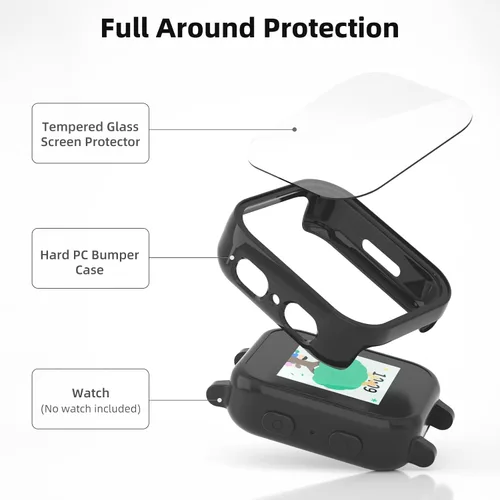 Miniatura 3 de SimpleThings Protector de pantalla compatible con Gabb Watch 3, paquete de 3 protectores de pantalla de vidrio templado transparente HD