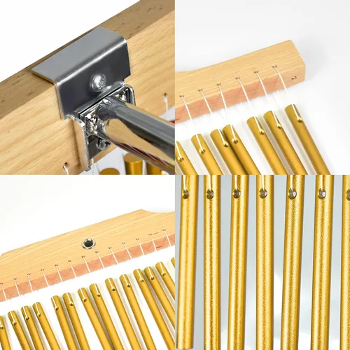 Miniatura 3 de ENNBOM Campanillas de barra con soporte ajustable para 25 notas 36 notas, campanillas de viento de una hilera, instrumento de percusión musical