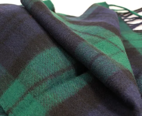 Miniatura 4 de 100% Irish Lambswool Plaid Scarf, Soft & Warm, Celtic Tartan Pattern, Imported