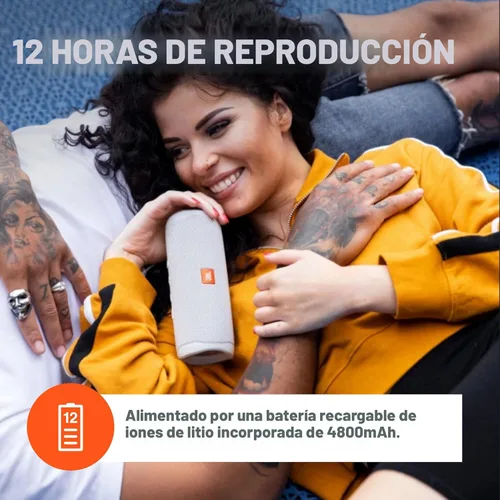 Miniatura 4 de JBL - Altavoz Bluetooth FLIP 5 a prueba de agua, portátil verde azulado