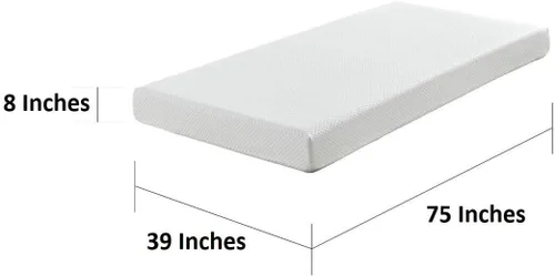 Miniatura 4 de Protector de colchón de plástico impermeable con cremallera, tamaño individual (39 x 75 pulgadas) y 8 pulgadas de profundidad, funda de cama