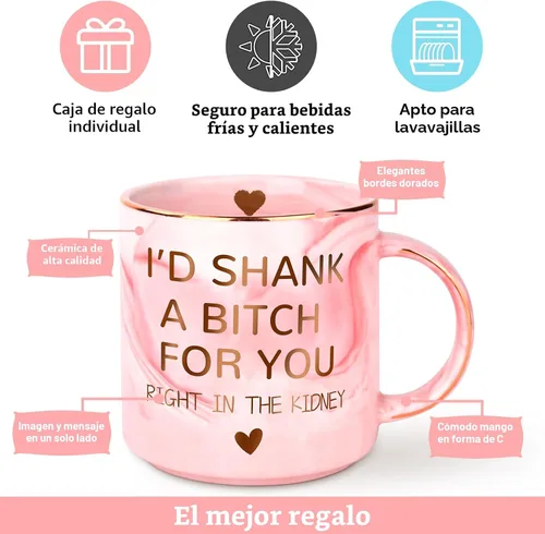 Miniatura 5 de Regalos de cumpleaños para mujeres, taza de café divertida de 12 onzas para mejor amiga, novia, mejores amigas, adolescentes, niñas, hermanas