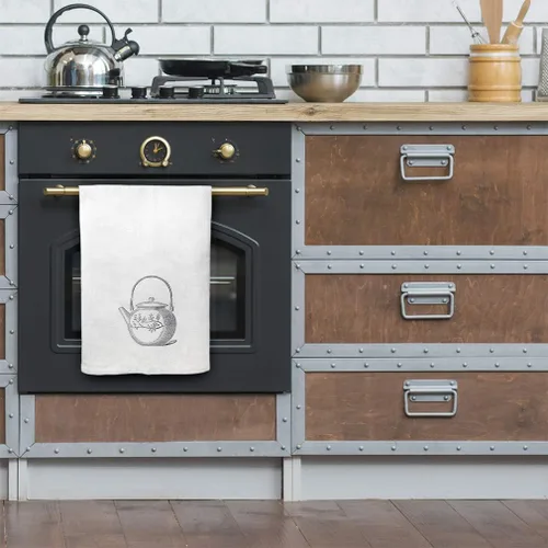 Miniatura 4 de Style In Print Decoración personalizada Harina Toallas de cocina Tetera asiática Cocina Hogar Cocina Hogar Suministros de Limpieza Toallas de Plato
