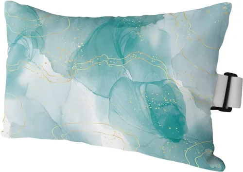 Miniatura 22 de PIEPLE Blue Flower - Almohada rectangular para reposacabezas para exteriores e interiores, 11 x 16 pulgadas, relleno de poliéster, impermeable