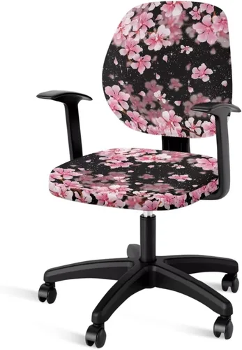 Miniatura 37 de Talayituse - Funda para silla de oficina o computadora con estampado de estrellas de playa, funda de asiento dividida elástica, extraíble y lavable