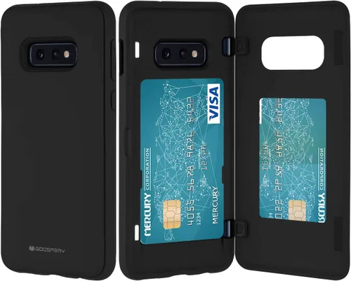 Miniatura 115 de GOOSPERY Funda tipo cartera para Samsung Galaxy S22 Ultra, [tarjetero] parachoques magnético de puerta con cierre automático, cubierta protectora