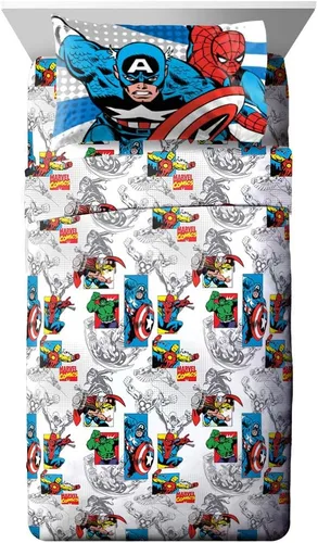 Miniatura 14 de Jay Franco - Juego de sábanas para niños con sábana bajera, sábanas planas y funda para almohada - Ropa de cama ultra suave con funda para almohada