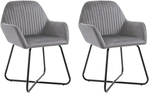 Miniatura 11 de Dining Chair Set of 2 Cream Velvet Upholstered Chairs with Sturdy Steel Frame and Ergonomic Design for Dining Room Kitchen and Living Room Cream a