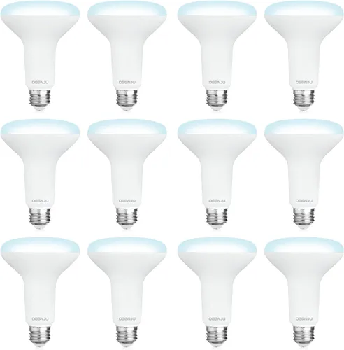 Miniatura 24 de DEGNJU Paquete de 6 bombillas LED empotradas BR30, bombillas de inundación regulables para interiores, CRI80 7 W, equivalente a 65 W, 2700 K, blanco