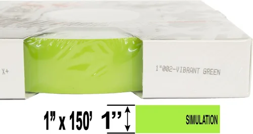 Universal Personalización de camión de rayas sólidas de una pulgada - TFX 0116002-1" x 150' - 002 - Verde vibrante