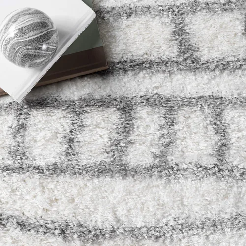Miniatura 5 de nuLOOM Renata - Alfombra marroquí de pelo, 3 x 5, color gris