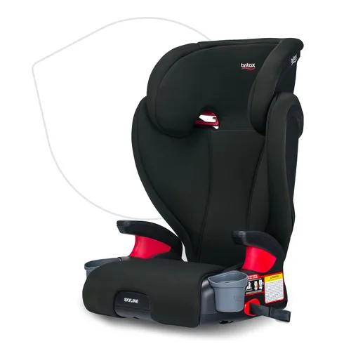 Miniatura 12 de Britax Highpoint - Asiento elevador de posicionamiento con cinturón y sin espaldar, SafeWash, gris ombré
