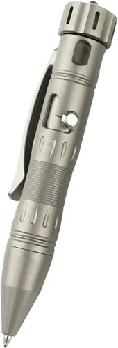 Miniatura 15 de MecArmy TPX8 Mini bolígrafo táctico de titanio y latón con llavero táctico con llavero 1 D (latón)